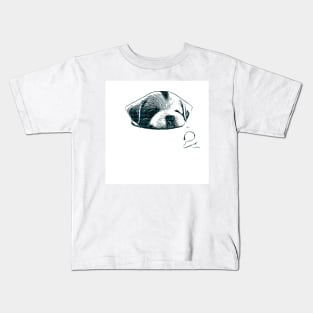 Puppuccino White Dog Kids T-Shirt